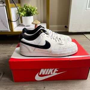 Nike Court Vision Low ‘White Black Metallic Gold’